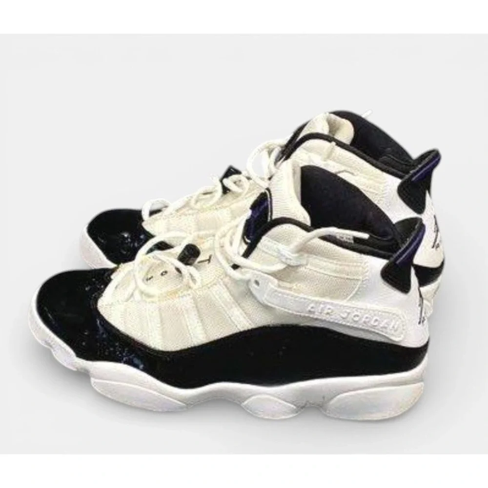 Jordan 6 Rings Concord‎ 2008 Mens 11 White Black Purple Retro Basketball